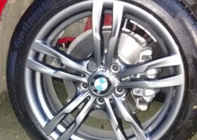 Image of a repaired alloy wheel