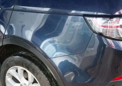 Image of a completed car bumper paint repair