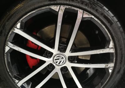 VW Alloy Wheel Repair Before Image